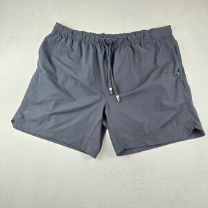 Fabletics One Short‎ 7in  Mens XXL Gray Drawstring Athletic Training Gym Shorts